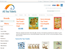 Tablet Screenshot of all-tea-towels.co.uk